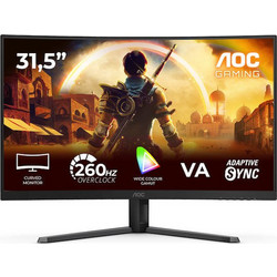AOC C32G42ZE VA HDR Curved Gaming Monitor 31.5" 1920x1080 FHD 260Hz 4ms