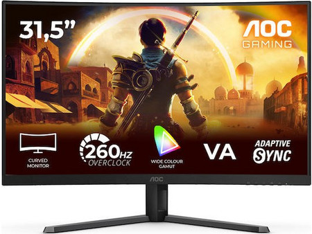 AOC C32G42ZE VA HDR Curved Gaming Monitor 31.5" 1920x1080 FHD 260Hz 4ms