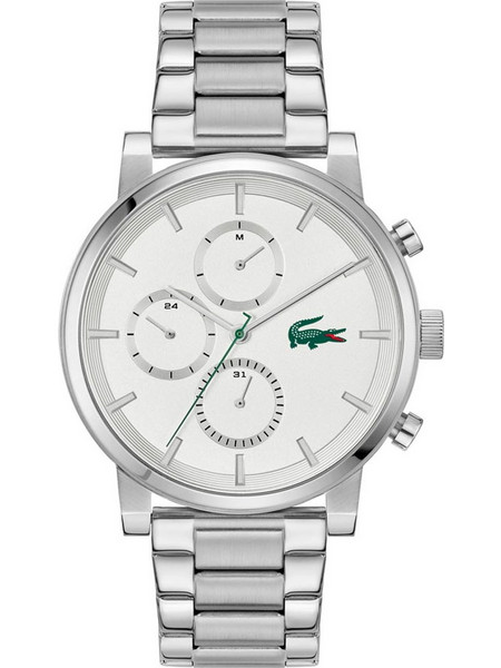Lacoste Replay Ανδρικό Ρολόι Χρονογράφος με Ασημί Μεταλλικό Μπρασελέ 2011452