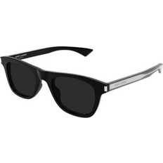 Saint Laurent SL879 001 Ανδρικά Γυαλιά Ηλίου Τετράγωνα Κοκάλινα Μαύρα με Μαύρο Φακό