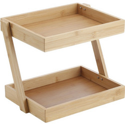 Estia ESSENTIALS2 Ραφιέρα Ξύλινη 2 Θέσεων 31.5x22.5x26cm