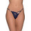 Milena By Paris Γυναικείο Sexy String με Δαντέλα Navy Μπλε 7750