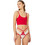 Cottonhill Madelyn Γυναικείο Sexy String Αυτοκινήτου με Δαντέλα Κόκκινο CH6014