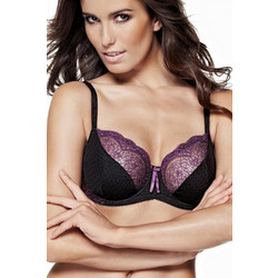 Triumph Camila Σουτιέν με Μπανέλα Μαύρο Μωβ 10107796-M014