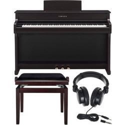 Yamaha CLP-835 Set Ηλεκτρικό Πιάνο Όρθιο με 88 Βαρυκεντρισμένα Πλήκτρα Rosewood
