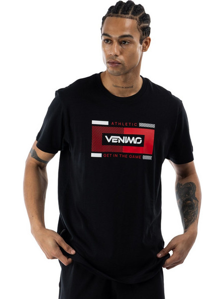 Venimo Ανδρικό Αθλητικό T-Shirt Μαύρο 126MSS-756-071