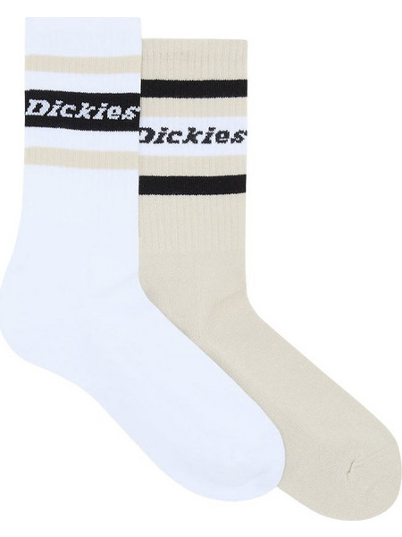 Dickies Genola Ανδρικές Κάλτσες Ψηλές με Σχέδια Τιρκουάζ Μπεζ 2Pack DK0A4XDK0ST1