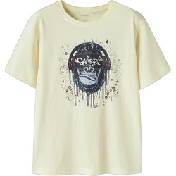 Name It Gamer Παιδικό T-Shirt Κοντομάνικο Μπεζ Κίτρινο 13259697