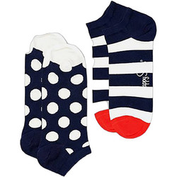 Happy Socks Snowman Ανδρικές Κάλτσες Κοντές με Σχέδια Navy Μπλε 2Pack BDS02-6500