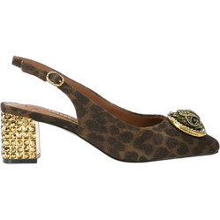 Kurt Geiger Γόβες Suede Slingback με Χοντρό Χαμηλό Τακούνι Σοκολατί 3415035289-35