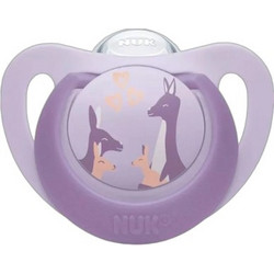Nuk First Choice Ορθοδοντική Πιπίλα Σιλικόνης Νυκτός 6-18m Kangaroo Λιλά