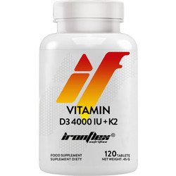 IronFlex Vitamin D3 4000IU & K2 90 Μαλακές Κάψουλες