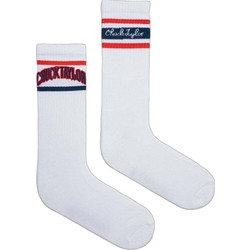 Converse Ανδρικές Κάλτσες Ψηλές με Σχέδια Λευκές 2Pack E1236W