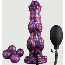 Dinosaur Ovipositor Dildo με Βεντούζα 25.5cm Μωβ
