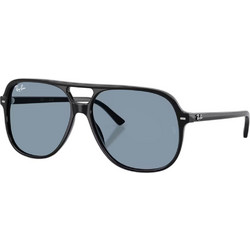 Ray-Ban RB2198 90156 Ανδρικά Γυαλιά Ηλίου Aviator Κοκάλινα Μαύρα με Μπλε Φακό