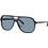 Ray-Ban RB2198 90156 Ανδρικά Γυαλιά Ηλίου Aviator Κοκάλινα Μαύρα με Μπλε Φακό