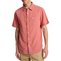Quiksilver Ανδρικό Πουκάμισο Βαμβακερό Κοντομάνικο Κανονική Γραμμή Κοραλί EQYWT04622-MKT0