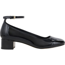 Nine West Amaize Γόβες Λουστρίνι με Χοντρό Χαμηλό Τακούνι & Λουράκι Μαύρες AMAIZE3-02-BLK02