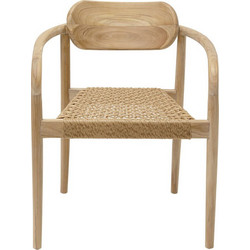 Kare Design Sole Mio Καρέκλα Κήπου Ξύλινη Καφέ KA-70436