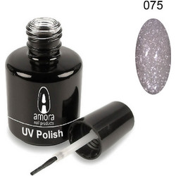 Amora 075 Silver Ημιμόνιμο Βερνίκι Νυχιών 10ml