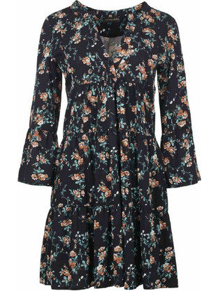 Conquista Mini Καθημερινό Φόρεμα Floral Μαύρο C211-239-00