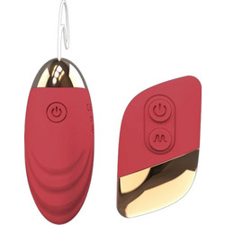 Wonderful Ribbed Vibrator Red