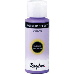 Rayher Glow In The Dark Lilac Ακρυλικό Χρώμα Ζωγραφικής 59ml