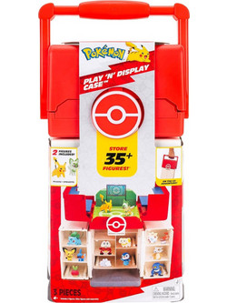 Jazwares Pokemon Play 'N' Display Case με 2 Φιγούρες