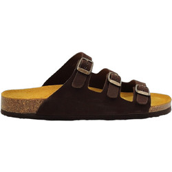 Plakton Γυναικεία Σανδάλια Suede Ανατομικά Σοκολατί 186456