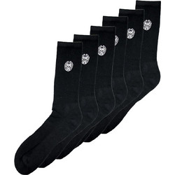Bidi Badu Don Carlito Ανδρικές Κάλτσες Ψηλές Μαύρες 6Pack S1490017-BK