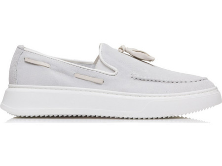 Northway Ανδρικά Μοκασίνια Boat Shoes Καστόρινα Λευκά 924
