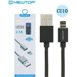Newtop CU10 Braided USB-A to Lightning Cable 1m Black