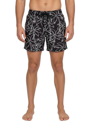Paco & Co Ανδρικό Μαγιό Σορτς Floral Μαύρο 2648706
