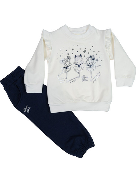 Joom Παιδικό Σετ Φόρμας Λευκό Navy Μπλε 03225385