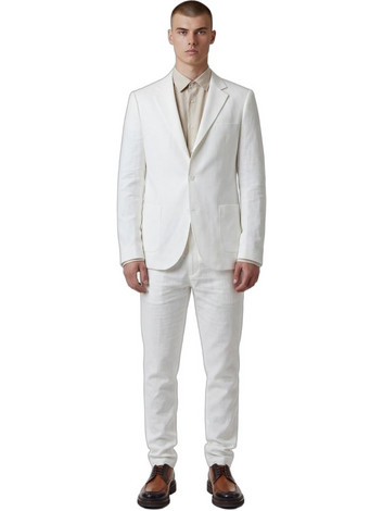 Ben Tailor Casual Ανδρικό Κοστούμι Καλοκαιρινό με Κανονική Εφαρμογή Λευκό BENT.1332