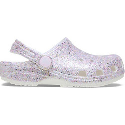 Crocs Classic Fantasy Glitter Clog Παιδικά Παπούτσια Θαλάσσης για Κορίτσι Ανατομικά Ροζ 212561-100