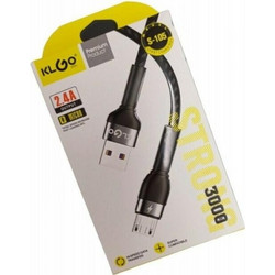 KLGO S-106 Braided USB-A to Lightning Cable 3m Black