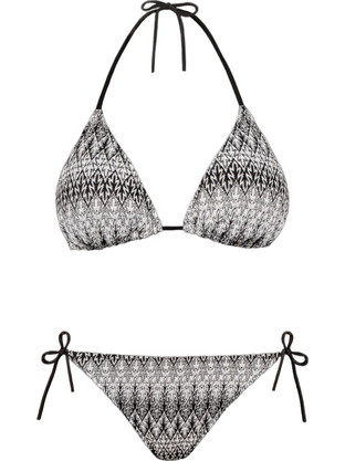 Rock Club Bikini Set Τριγωνάκι Μαύρο BP-5007