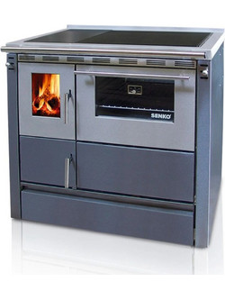 Senko SG-90 Anthracite Ατσάλινη Ξυλόσομπα με Φούρνο 7.5kW