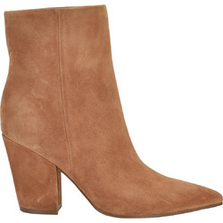 Nine West Γυναικεία Μποτάκια Cowgirl Suede Ταμπά με Χοντρό Ψηλό Τακούνι ARIZA02-102