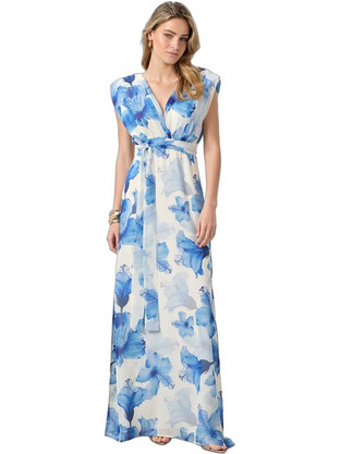 Passager Maxi Καλοκαιρινό Φόρεμα για Γάμο / Βάπτιση Floral Λευκό 71053