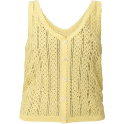 Vero Moda Lux Γυναικείο Καλοκαιρινό Top Πλεκτό Κίτρινο 10342953