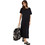 Namaste Avenya Midi Καλοκαιρινό Καθημερινό Φόρεμα Μαύρο SS08260552