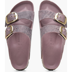 Birkenstock Arizona Δερμάτινα Γυναικεία Σανδάλια Ανατομικά Λιλά 1029267