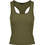 Funky Buddha Γυναικείο Καλοκαιρινό Top Ριπ Χακί FBL009-101-17