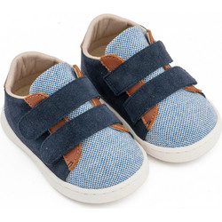 Babywalker Βαπτιστικά Sneakers για Αγόρι Δερμάτινα Ανατομικά Γαλάζια Navy Μπλε PRI2104