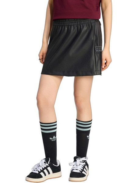 Adidas Adibreak Μίνι Φούστα Δερματίνη Μαύρη KT0043