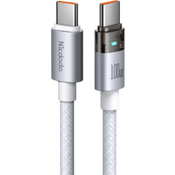 Mcdodo CA-5582 Braided USB-C to USB-C 100W 1.2m White