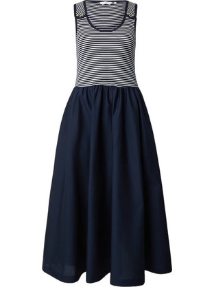 Tommy Hilfiger Midi Καλοκαιρινό Καθημερινό Φόρεμα Navy Μπλε WW0WW49939-0X4