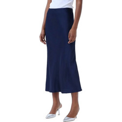Kaffe Μακριά Φούστα Σατέν Ψηλόμεση Navy Μπλε 10508853